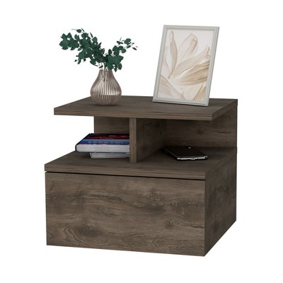 Gulches Nightstand with Superior Top, Two Drawers, and Easy-Move Casters