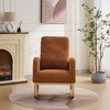 Okak Modern 27.2"W Rocking Accent Chair Living Room Chair with High Back and Side Pocket Comfy Chair Armchair for Bedroom Nursery - 2 of 4