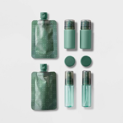 8pc Complete Travel Toiletry Set Dark Ivy - Open Story™ (2 )