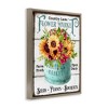 Stupell Industries Country Lane Flower Market Floating Frame Canvas Art - 2 of 4