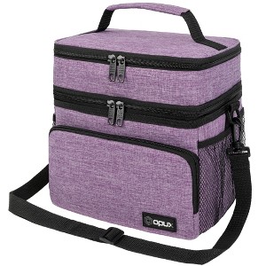 OPUX Insulated Lunch Box Men Women, Large Soft Cooler Bag Work School Picnic, Leakproof Tote Shoulder Strap Kid Adult - 1 of 4