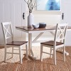 Akash Rectangle Dining Table - DTB9210A - White/Natural - Safavieh - 3 of 4