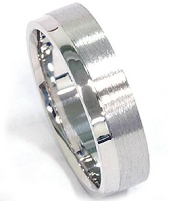 Pompeii3 Mens 6mm Brushed Flat Comfort Fit Wedding Band Ring