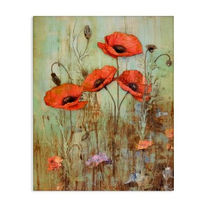Stupell Industries Rustic Red Poppies, 30" x 40" - 1 of 4