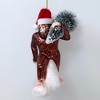 Holiday Forest Dweller Bigfoot Glass Christmas Ornament, Yeti and Sasquatch Themes | OrnamentallyYou - 4 of 4