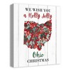 Creative Products We Wish You a Holly Jolly Ohio Christmas 16 x 20 Canvas Wall Art - 2 of 4