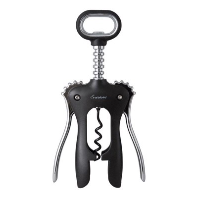 Rabbit Black Stainless Steel Cork Remover
