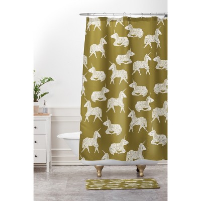 Unicorn Dinosaur Bathroom Shower Curtain Carpet mat Toilet Mat Doormat 1P/3PS