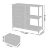 FONTOI 3 Drawer Dresser, Storage Cabinets, for Modern Interiors, Combining Functionality with Style, Black, 31.4"*11.8"*26.1" - 4 of 4