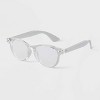 Men's Round Blue Light Filtering Reading Glasses - Goodfellow & Co™ Clear - 2 of 3