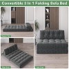 Gaomon Folding Sofa Bed, Futon Sofa Bed, Floor Folding Couch, Convertible Sleeper Chair with Pillow Foldable Mattress Back Support - 3 of 4