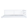 Okak 55-inch W/40.9-inch W Acacia Wood Porch Swing Bed,Porch Swing with 4pcs 96-inch Ropes,Outdoor Hanging Bench Swing for Patio,Backyard,Garden - 2 of 4