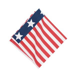 C&F Home Patriotic Stars & Stripes American Flag Cotton Napkin for 4th of July - 1 of 3