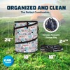 Camco Campsite Pop Up Utility Container with Liner and Zipper Close Lid for RV Storage, Laundry Hampers, and Organization, Multicolor - 3 of 4