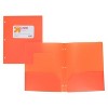 2 Pocket Plastic Folder Orange - up&up™ - 3 of 3