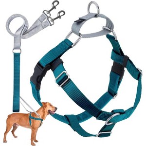 Freedom No-Pull Dog Harness Training Package with Leash, Teal Medium (5/8 wide) - 1 of 4