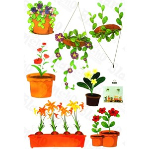 Slickblue Pot Culture Wall Art Decals - Nature-Inspired Vinyl Stickers for Smooth Surfaces, Easy to Apply - 1 of 3