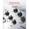 VEVOR Tube Roller Bender, Max 1-1/2" Manual Tube Pipe Roller Bender with 6 Dies, 360° Copper Aluminum Pipe Bending Tool for Square, Round Tube - 4 of 4