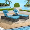 TiramisuBest Gray 34" Wide Chaise Lounge - 2 of 4