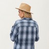 Anna-Kaci Women's Long Sleeve Plaid Button-Up Shirt with Front Pockets and Relaxed Fit - 4 of 4