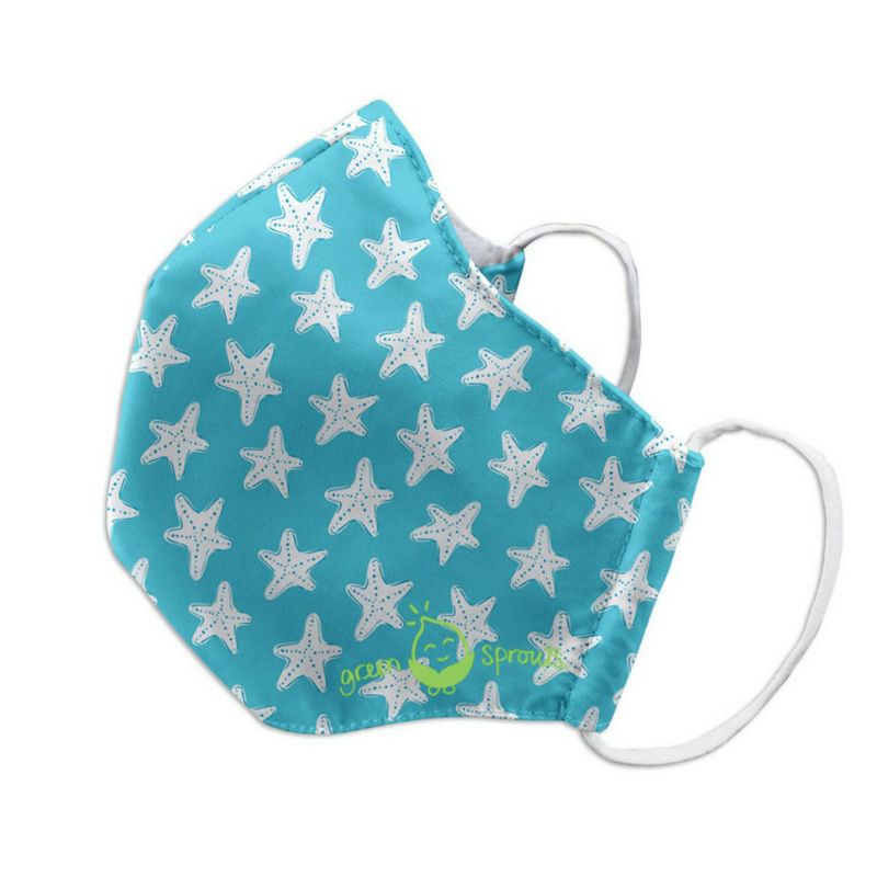 Green Sprouts Starfish Reusable Child Face Mask - 1 ct, 2 of 4