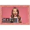 PosterPalooza | Shabby Chic Pink Picture Frame - UV Acrylic, Backing Board, Hanging Hardware Included - 2 of 4