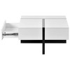 YOOCOZZ Modern High Gloss Surface Cocktail Table - 3 of 4
