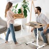 NewHome"Rolling Laptop Desk – Portable Adjustable Height Table with Tilting Top & Wheels for Home & Office"Black - 2 of 4