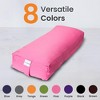 Sol Living Yoga Bolster Pillow with Removable Cover Rectangle - 3 of 4