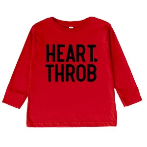 The Juniper Shop Heart Throb Small Heart Puff Print Toddler Long Sleeve Tee - 1 of 3