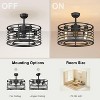 18-inch Caged Ceiling Fan, Low Profile Ceiling Fan - 4 of 4