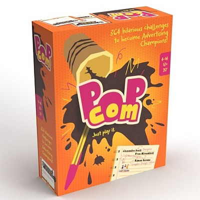 Ludonaute Pop Com Hilarious Party Card Game - 364 Challenges, Ages 13+, 4-14 Players