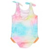 RuffleButts Baby/Toddler/Kid Girls UPF50+ Tie Shoulder One Piece - 2 of 4