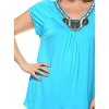 Women's Plus Size Embellished V-Neck Fenella Tunic Top - White Mark - 3 of 3