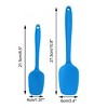 Unique Bargains Heat Resistant Non-scratch Non Sticky Rubber Spatula 10.8" x 2.4" 4 Pcs - 2 of 4