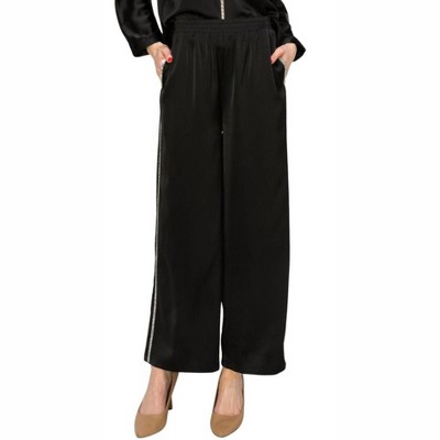Women's Wynne Satin Diamond Trim Pant - JOH