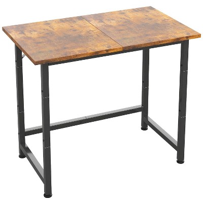 Itopfox Small Computer Desk for Spaces, Compact Tiny Mini Simple Desk Table for Bedroom Home Office Writing Work Study Student Teacher Bonus Mousepad