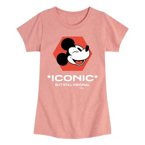 Girls' - Disney - Mickey Mouse Fitted Short Sleeve Graphic T-Shirt - 1 of 4