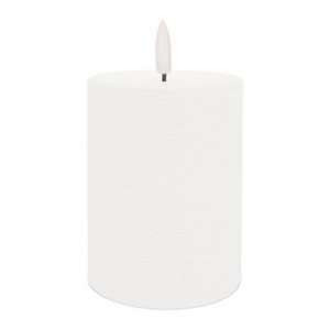 FIA Wick White Pillar Candle (Set of 2) - 1 of 2