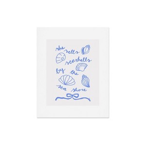 Deny Designs AthenesAtelier She Sells Sea Shells Coastal Art Print - 1 of 4