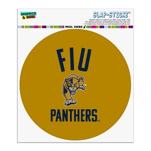 Florida International Panthers Logo Automotive Car Window Locker Circle Bumper Sticker - 1 of 4