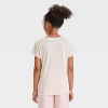 Girls' Horse Short Sleeve Graphic T-Shirt - Ivory - 3 of 4