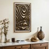 LuxenHome Gold Metal Abstract Wood Framed 20"W x 32" H Wall Decor - 2 of 4