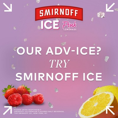 Smirnoff Ice Pink Lemonade - 6pk11.2 fl oz Bottles