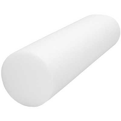 CanDo White Round PE Foam Roller