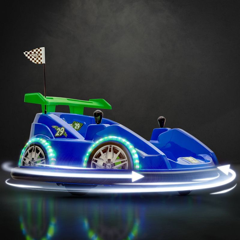 Flybar FunPark Racer Bumper Car - Blue, 5 of 15