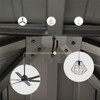 VisioGear Canopies and Gazebos, Gazebo with Double Roof Canopy, Gazebo Pavilion for Patio and Backyard, Gray, 93.72"*93.72"*108.24" - 3 of 4