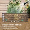 Resenkos Patio Planting Bed, Raised Garden Bed,7' x 3' x 1' Raised Garden Bed Set, 2PCS Raised Beds with Metal Plant Stakes, Silver - 2 of 4