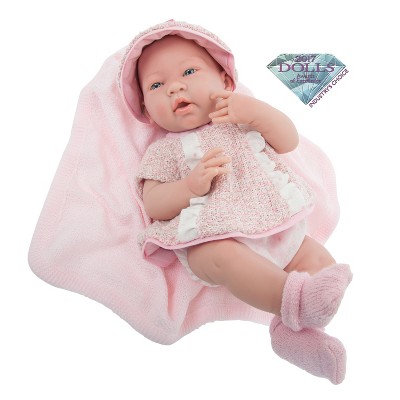 JC Toys La Newborn 15" Girl Doll - Pink Outfit with Blanket