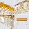 47.25" Modern K9 Crystal Luxury Gold Chandelier - 3 of 4